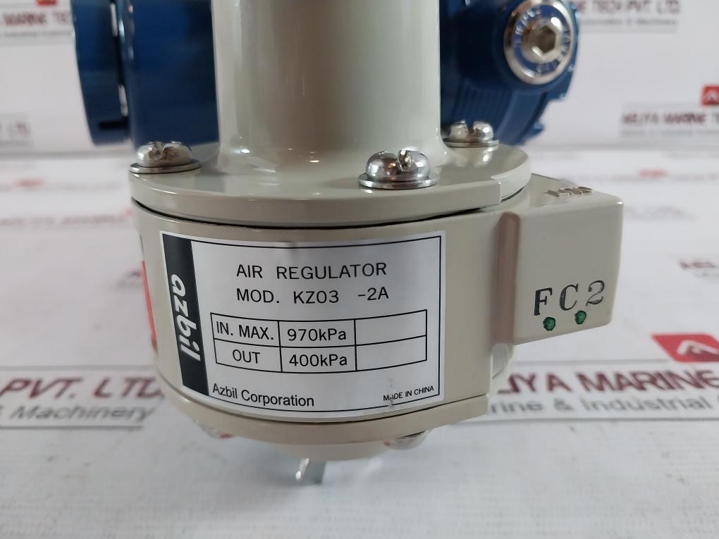 Azbil Avp302 Smart Valve Positioner With Air Regulator Kz03-2A 12Vdc Ip66
