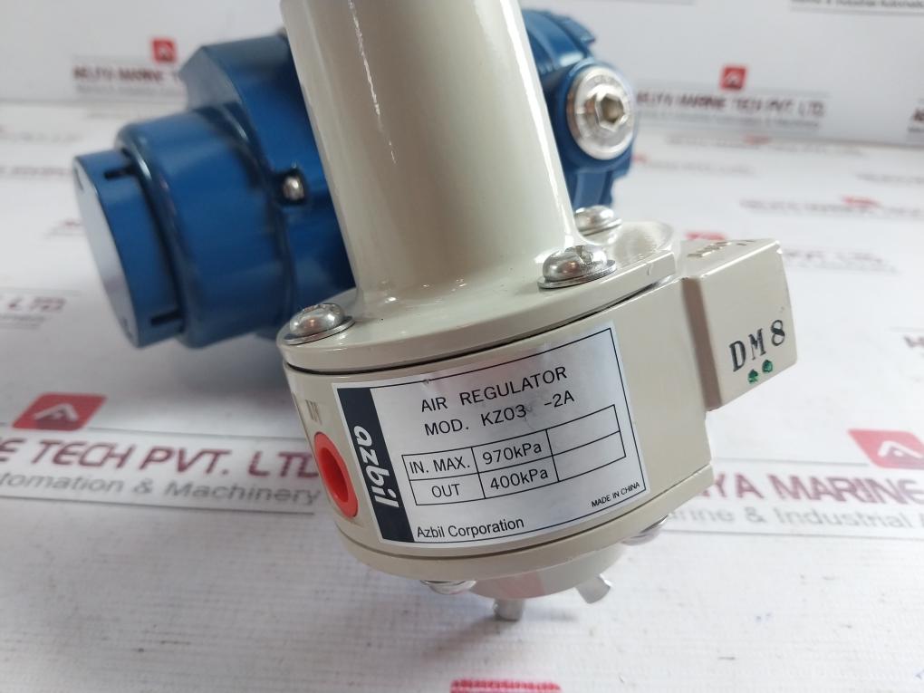 Azbil Avp302 Smart Valve Positioner With Air Regulator Kz03-2A Ip66 12Vdc 970Kpa