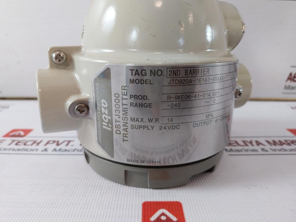 Azbil Dstj3000 Electronic Differential Pressure Transmitter 14 Mpa 4-20Madc D920