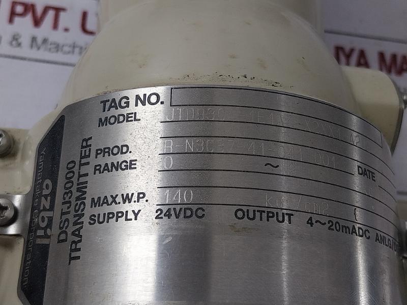 Azbil Dstj3000 Pressure Transmitter Jtd930A-1E1A1-x2Xx1-a2U2 24Vdc, 4-20 Ma