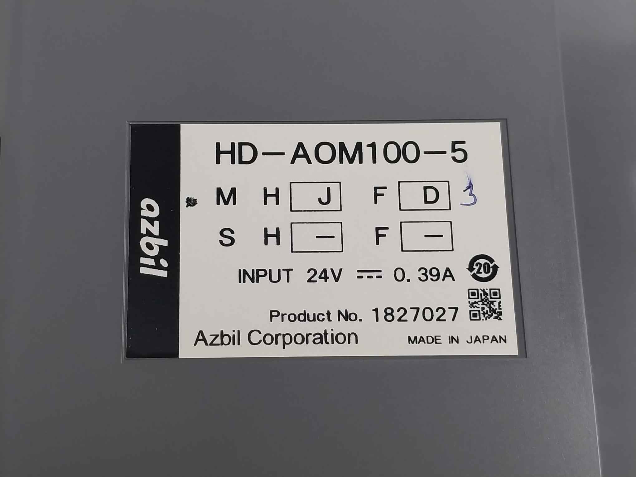 Azbil Hd-ham100-5 I/O Module System With Cabling Set Has-rsl50 Has-rsl55 24V