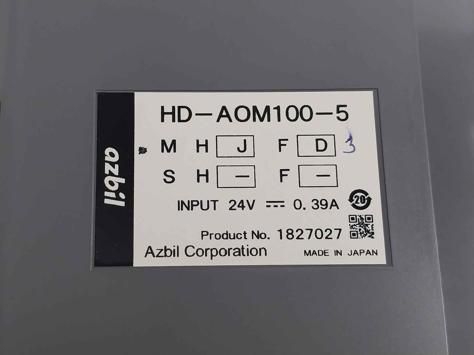 Azbil Hd-ham100-5 I/O Module System With Cabling Set Has-rsl50 Has-rsl55 24V