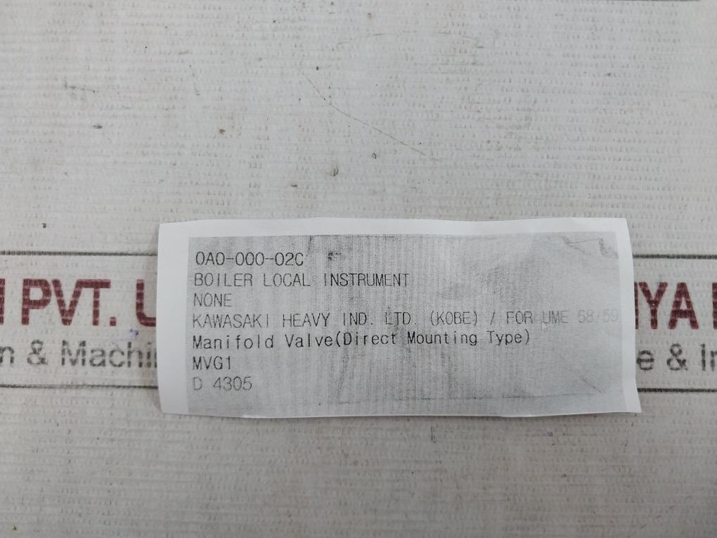 Azbil Kdp22Y-1122A1-67 Pressure Transmitter 558-279 With Valve&Spare 0A0-000-02C