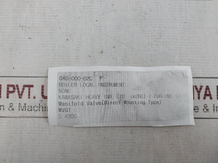 Azbil Kdp22Y-1122A1-67 Pressure Transmitter 558-279 With Valve&Spare 0A0-000-02C