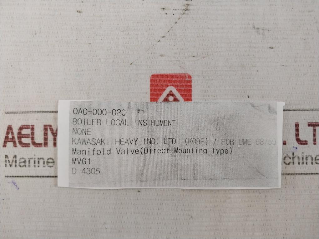 Azbil Kdp22Y-1122A1-67 Valve Manifold Block Mvg1 Sf Gz 0A0-000-02C