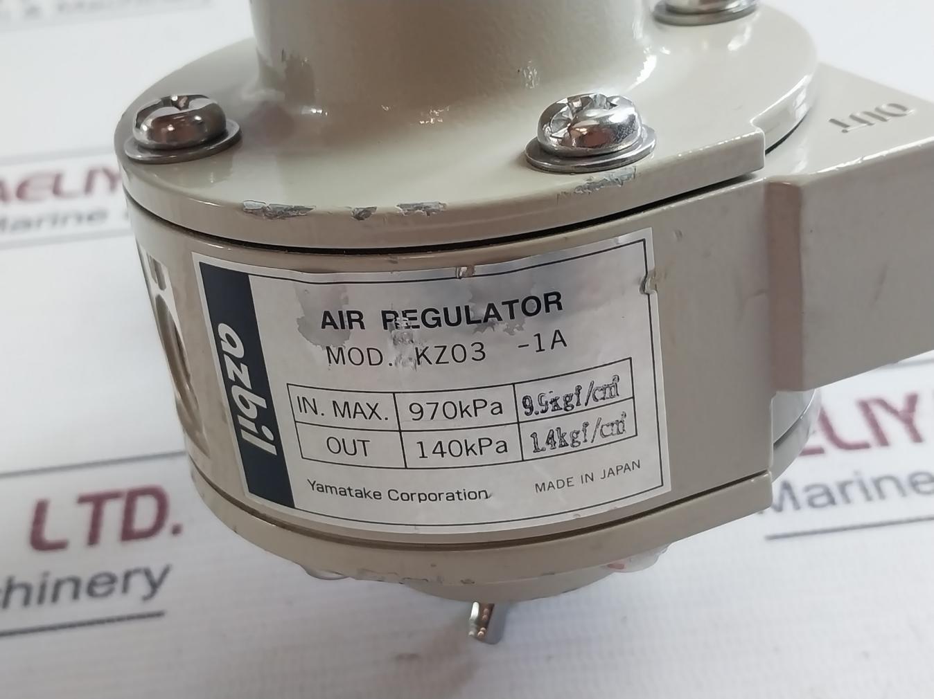 Azbil Kz03 -1A Air Pressure Regulator With Filter 0 To 0.2 Mpa