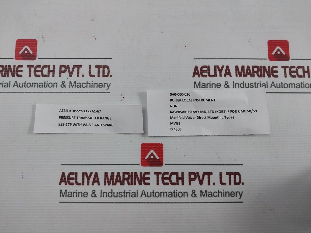 Azbil Manifold Valve Kdp22Y-1122A1-67
