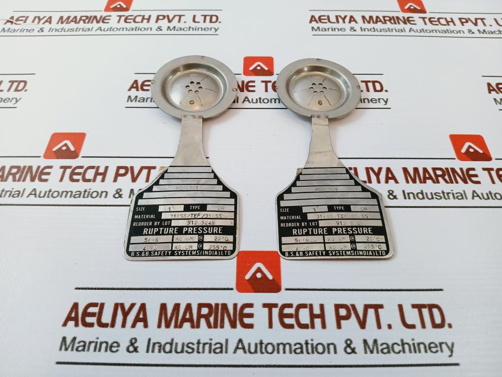 B.s.&b. Safety Systems Rd-2301 Rupture Pressure Device