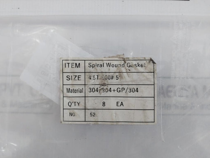 B16.20 Spiral Wound Gasket 304+Gp 415T Fg 304 52