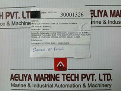B186406 Piston Rod Mud Pump 30001326