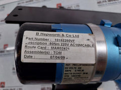B Hepworth 10162260VF Wiper Motor for Front Window S611337 DC 220V 1260/2160 RPM