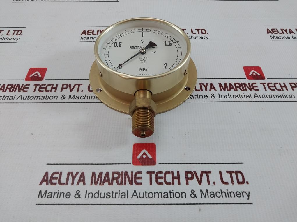 B S Pressure Gauge 0-2 Mpa Daito Keiki Seisakusho