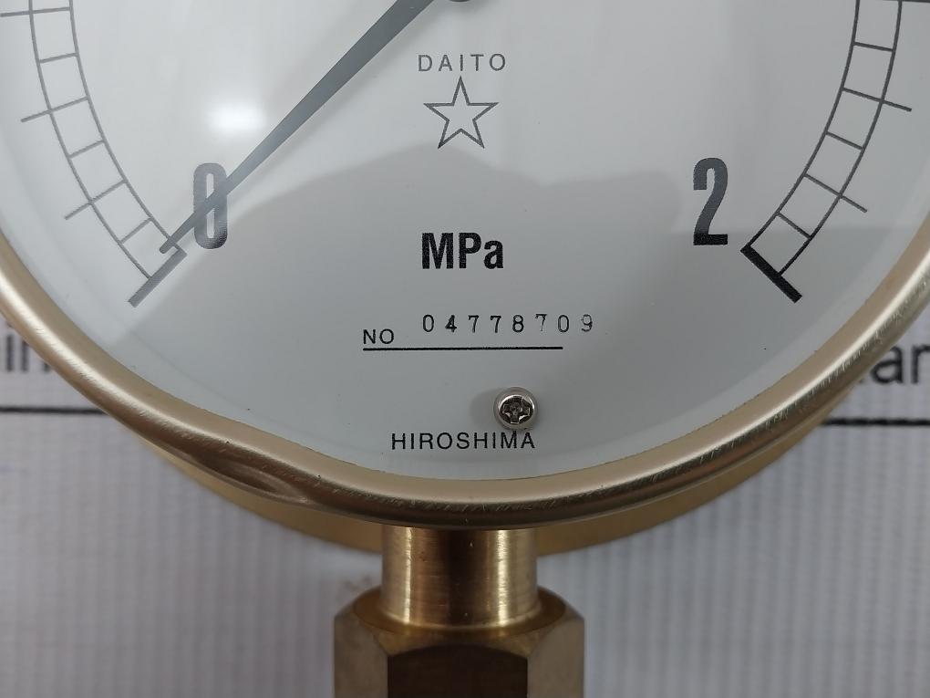 B S Pressure Gauge 0-2 Mpa Daito Keiki Seisakusho
