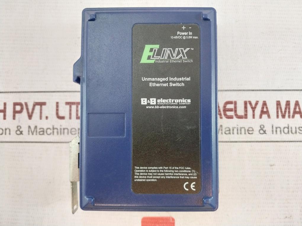 B&B Eir205 Unmanaged Industrial Ethernet Switch 10-48Vdc At 5.8W Max E222870