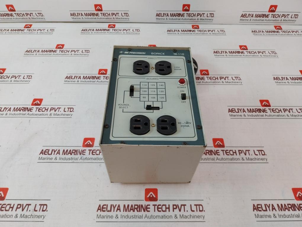 B&K Precision Tr-110 Isolation Transformer 120Vac 60Hz 860Va 500Va El15