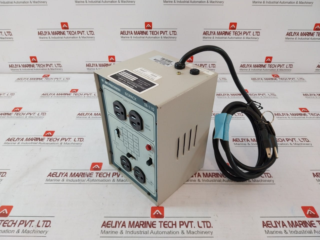 B&K Precision Tr-110 Isolation Transformer 120Vac 60Hz 860Va 500Va El15