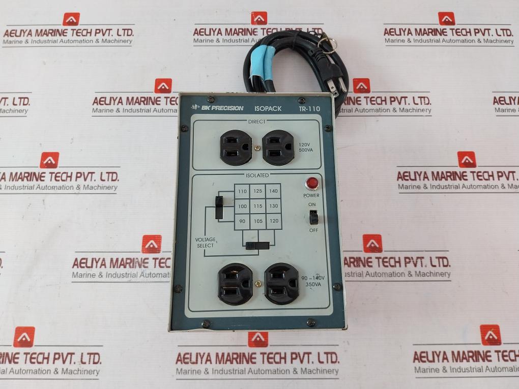 B&K Precision Tr-110 Isolation Transformer 120Vac 60Hz 860Va 500Va El15