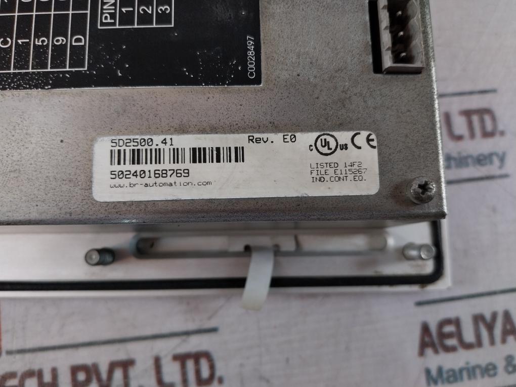 B&R 5D2500.41 Display Control Panel 24V Dc