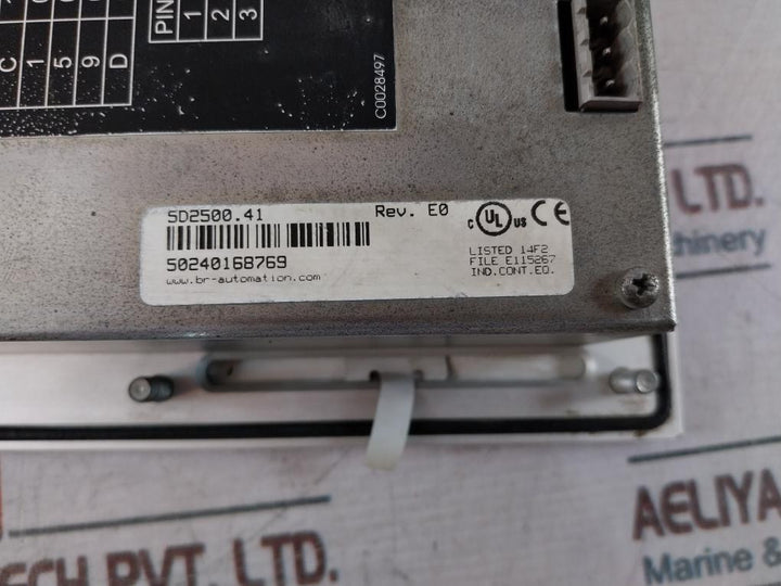 B&R 5D2500.41 Display Control Panel 24V Dc
