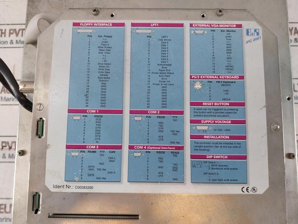 B&R 5D2500.41 Display Control Panel 24V Dc