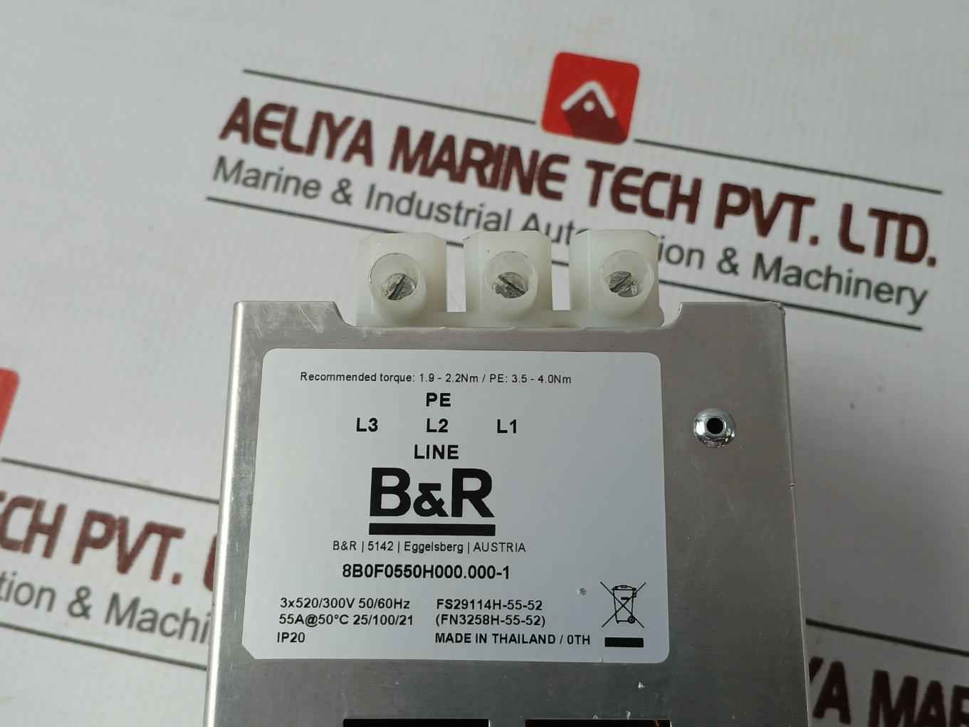 B&R 8B0F0550H000.000-1 Power Supply Module 3X520/300V 50/60Hz E225616