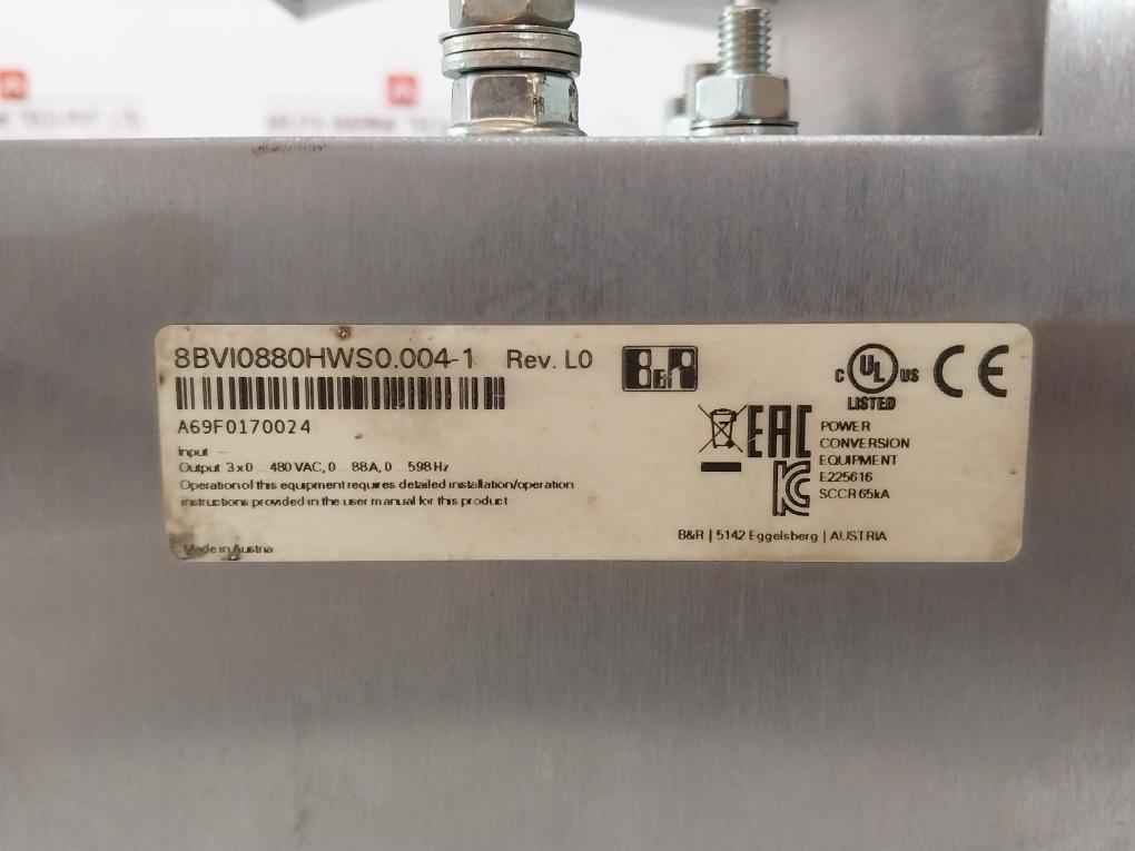 B&R 8Bvi0880Hws0.004-1 Acopos Multi Inverter Module 0-88A 12 Nm Rev L0