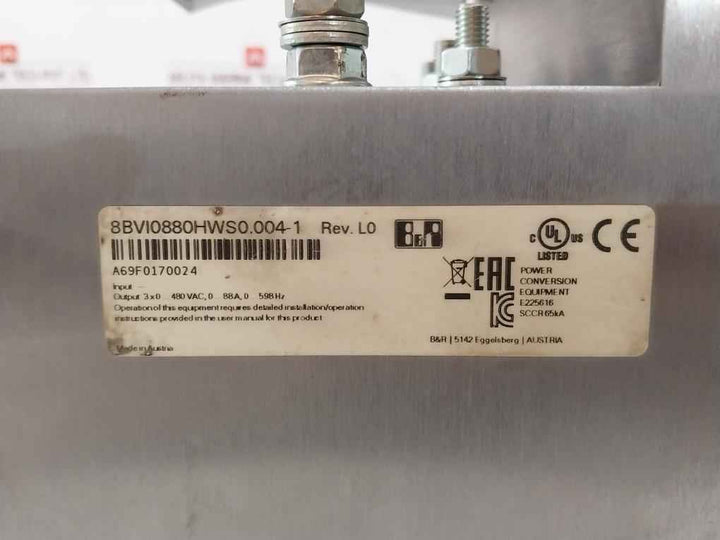 B&R 8Bvi0880Hws0.004-1 Acopos Multi Inverter Module 0-88A 12 Nm Rev L0