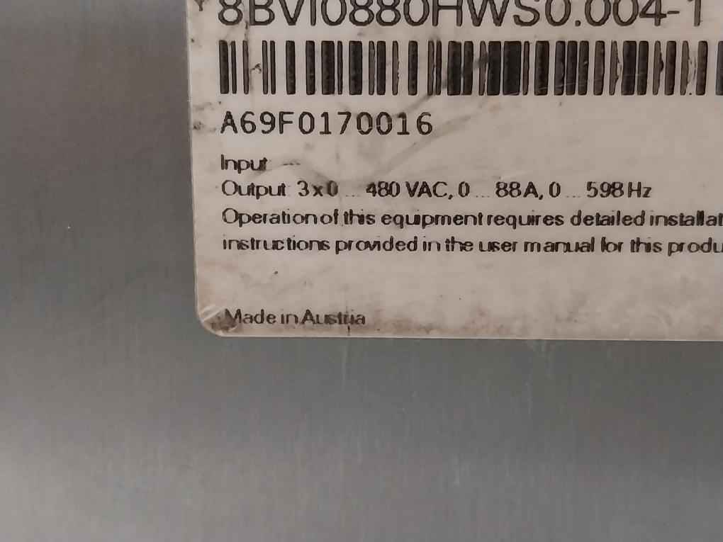 B&amp;R 8Bvi0880Hws0.004-1 Acopos Multi Inverter Module Rev L0 A69F0170016