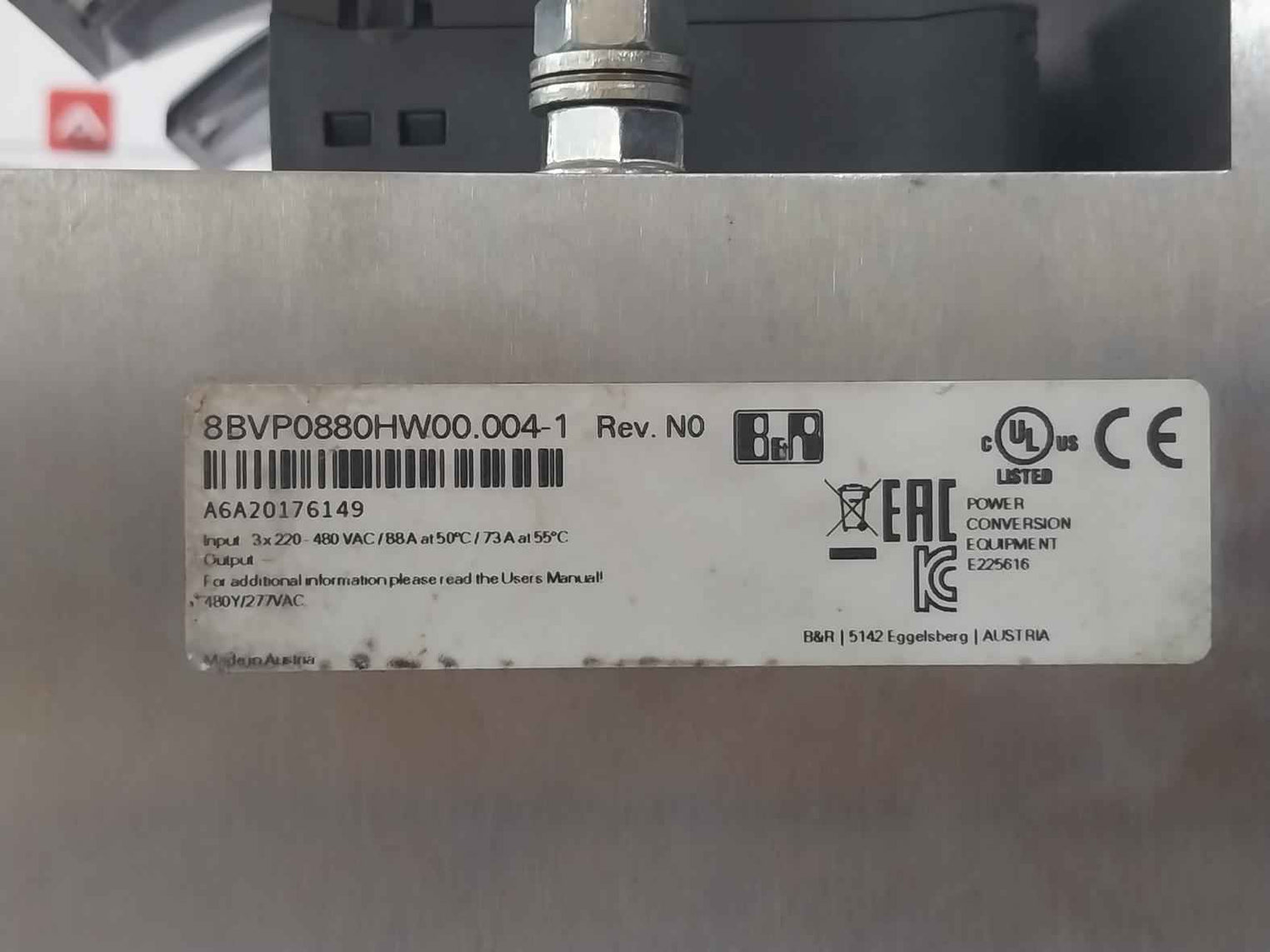 B&R 8Bvp0880Hw00.004-1 Acopos Multi P0880 Power Supply Module Rev N0/No