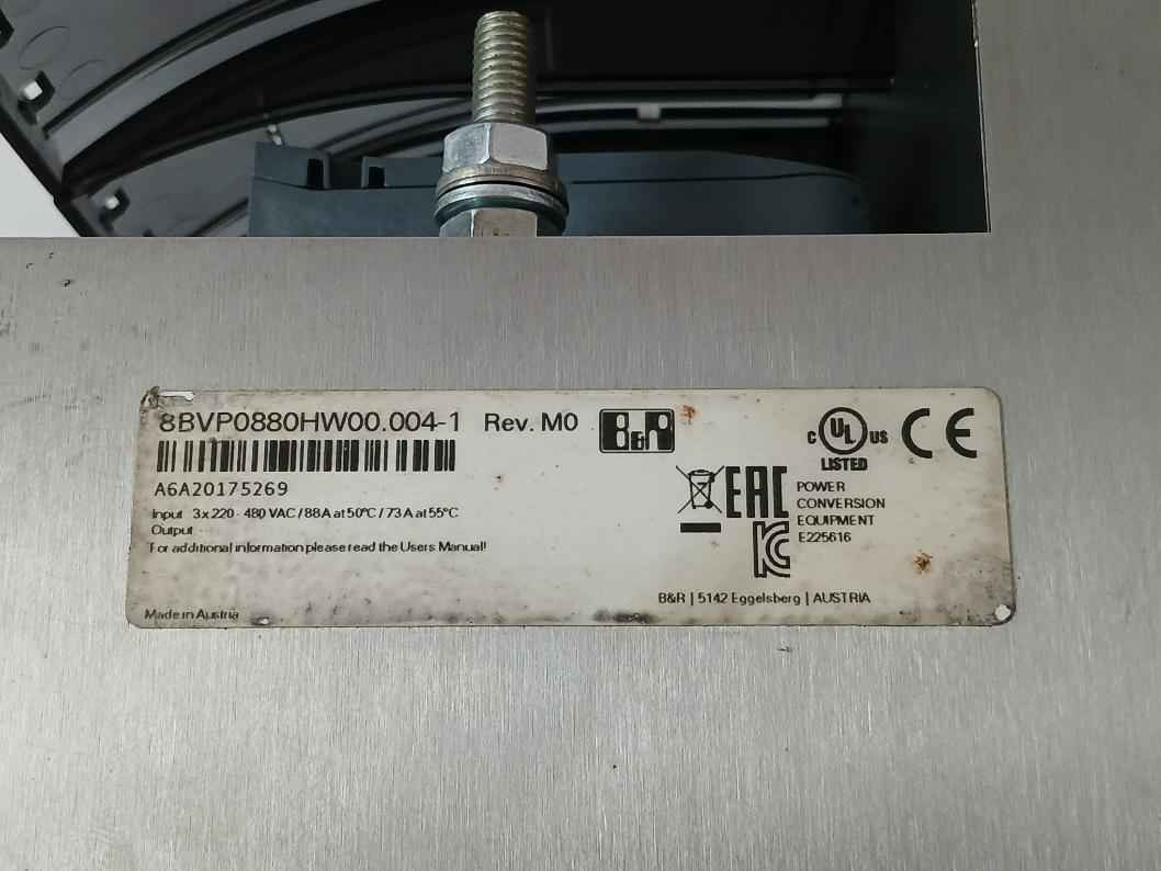 B&R 8Bvp0880Hw00.004-1 Acopos Multi Power Supply Module Rev.M0 3X220-480Vac