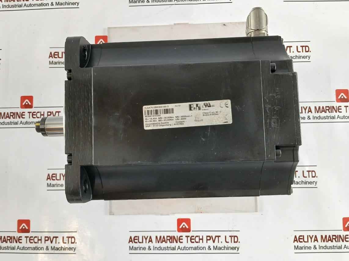 B&R 8Lsa75.Db030S100-3 Synchronous Servo Motor M3B61419399 30,00Nm 400V E360421