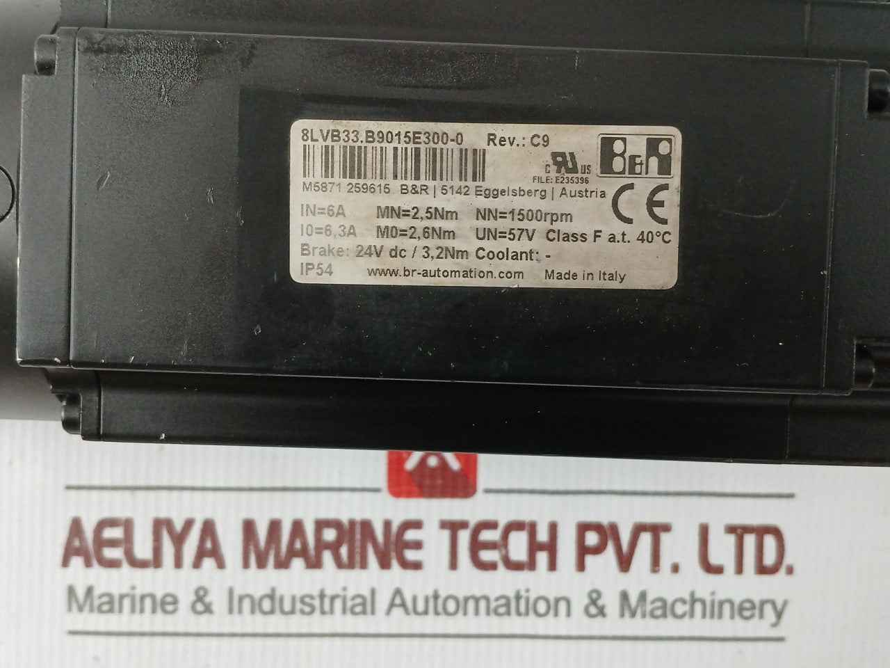 B&R 8Lva33.B9015E300-0 Synchronous Servo Motor 1500Rpm 24Vdc Rev.A0 Ip54