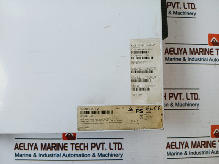 B&R 8V1045.001-2 Acopos 1045 Servo Drive 3X400-480Vac, 5Kva, 50/60Hz
