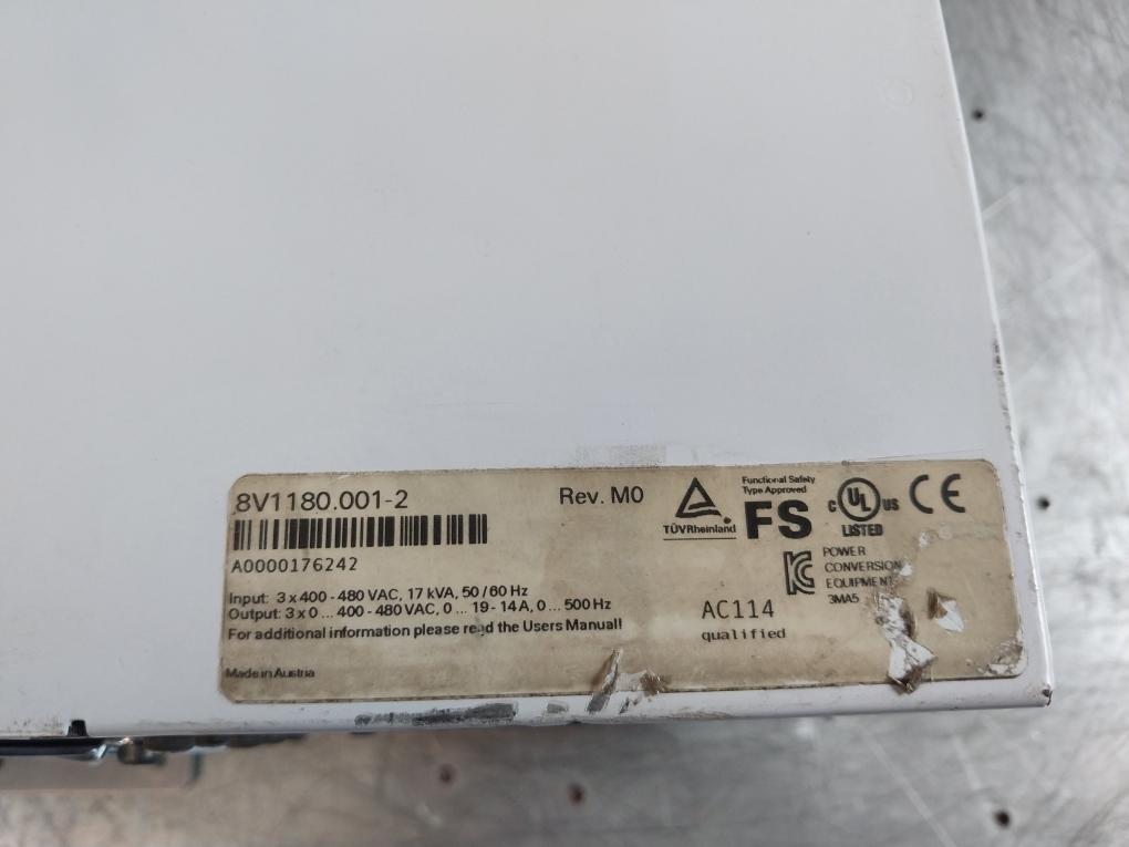 B&R Automation Acopos 1180 Servo Drive 8V1180.001-2 Rev M0