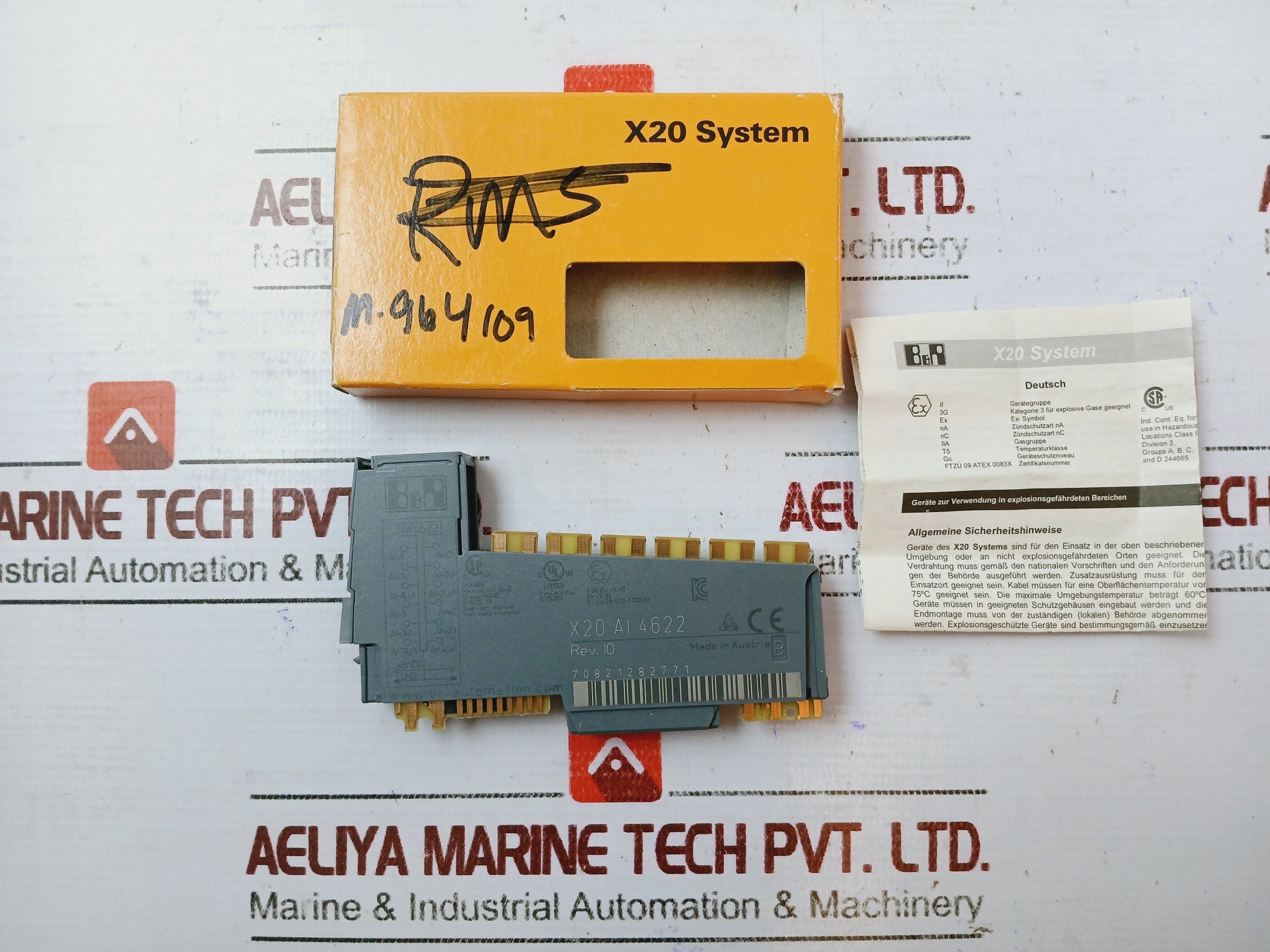 B&R X20 Ai 4622 Analog Input Module Rev. J0 Ftzu09Atex0083X