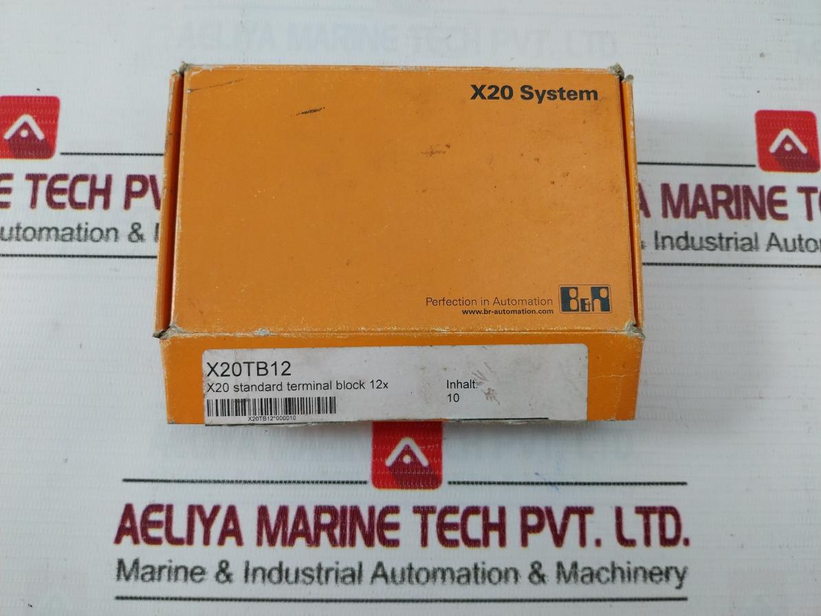 B&R X20Tb12 X20 Standard Terminal Block 230V/10A/0.08-2.5 Mm2