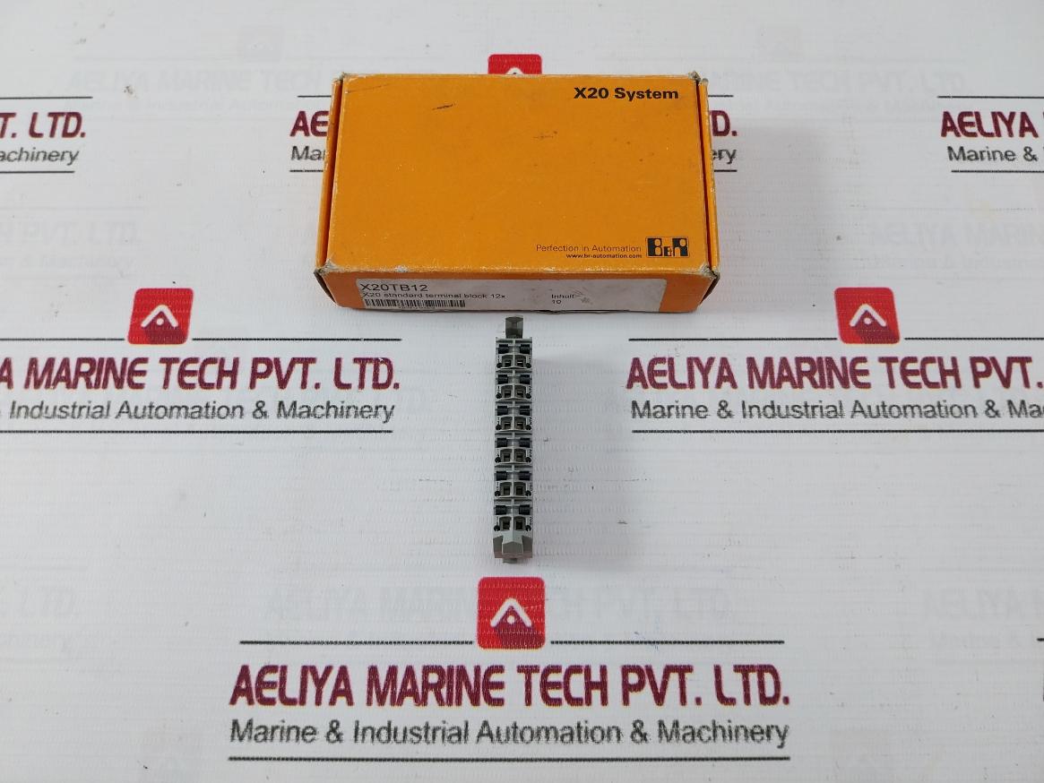 B&R X20Tb12 X20 Standard Terminal Block 230V/10A/0.08-2.5 Mm2