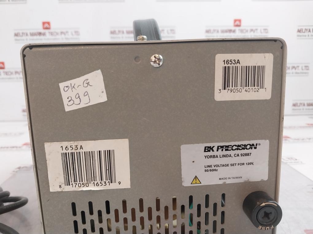 B&K Precision 1653A Isolated Variable Ac Power Supply 120V 50/60Hz