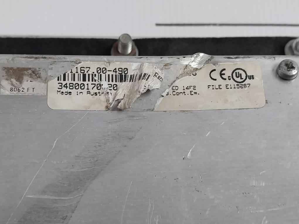 B&R 4D1167.00-490 Panelware Graphic Display Panel 34800170020