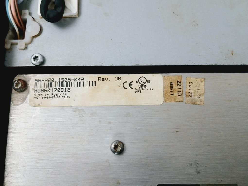 B&R 5Ap920.1505-k42 Analog Resistive Touch Screen 24Vdc