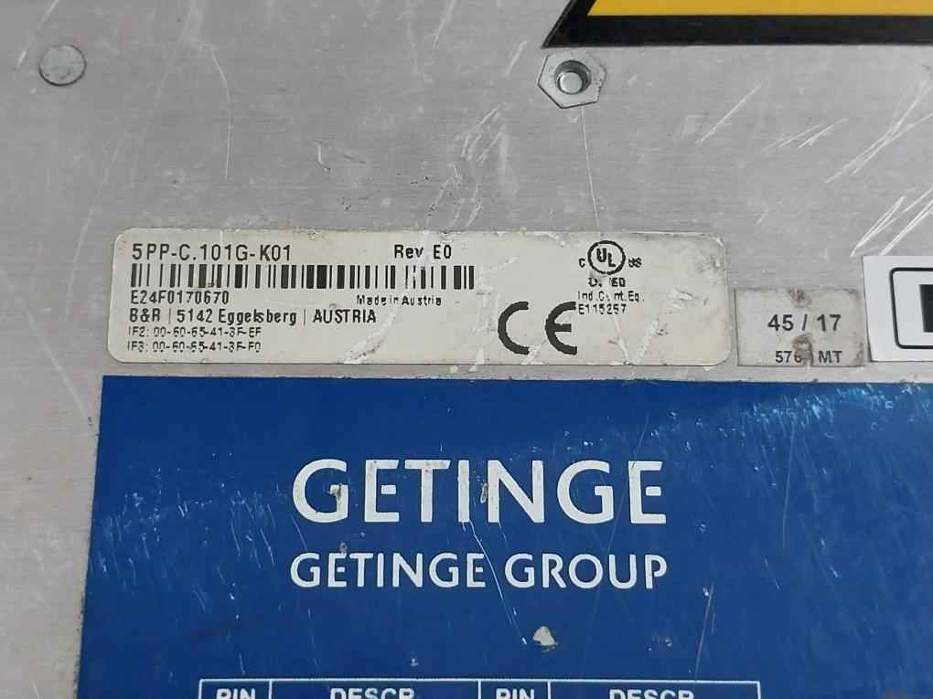 B&R 5Pp-c.101G-k01 Hmi Display Unit Rev E0 (Not Working)