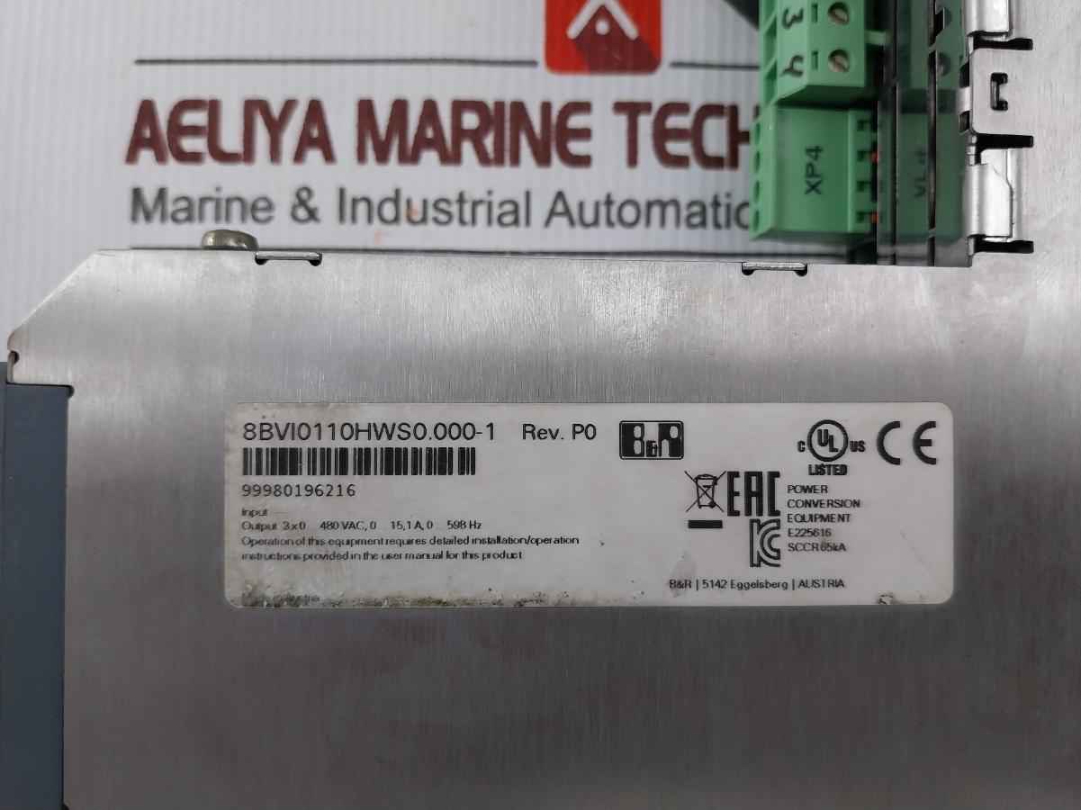 B&R 8Bvi0110Hws0.000-1 Acopos Multi Inverter Module 3X0-480Vac E225616