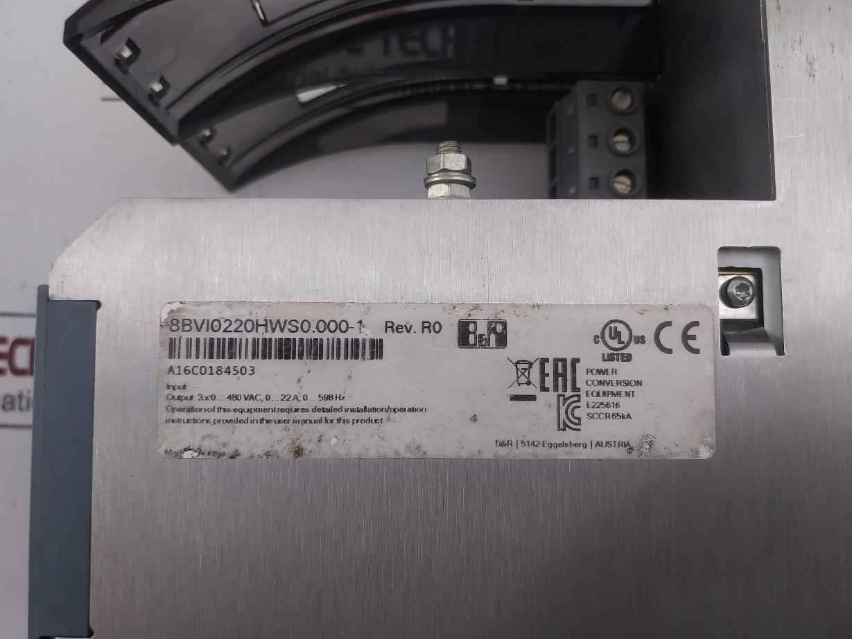B&R 8Bvi0220Hws0.000-1 Acopos Multi Inverter Module 0-598Hz E225616 Rev.R0
