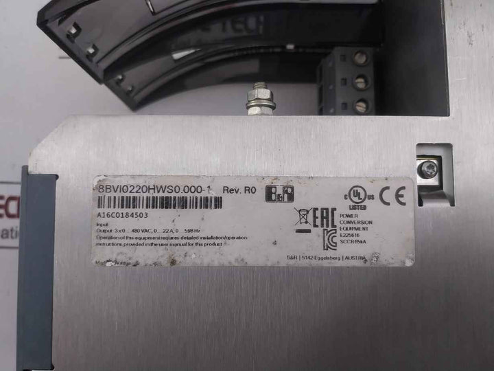 B&R 8Bvi0220Hws0.000-1 Acopos Multi Inverter Module 0-598Hz E225616 Rev.R0