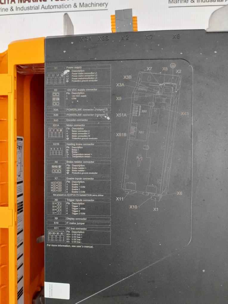 B&R 8Ei024Hws10.0200-1 Servo Drive Faa80168629 Ip20 Rev.C0 0-480Vac