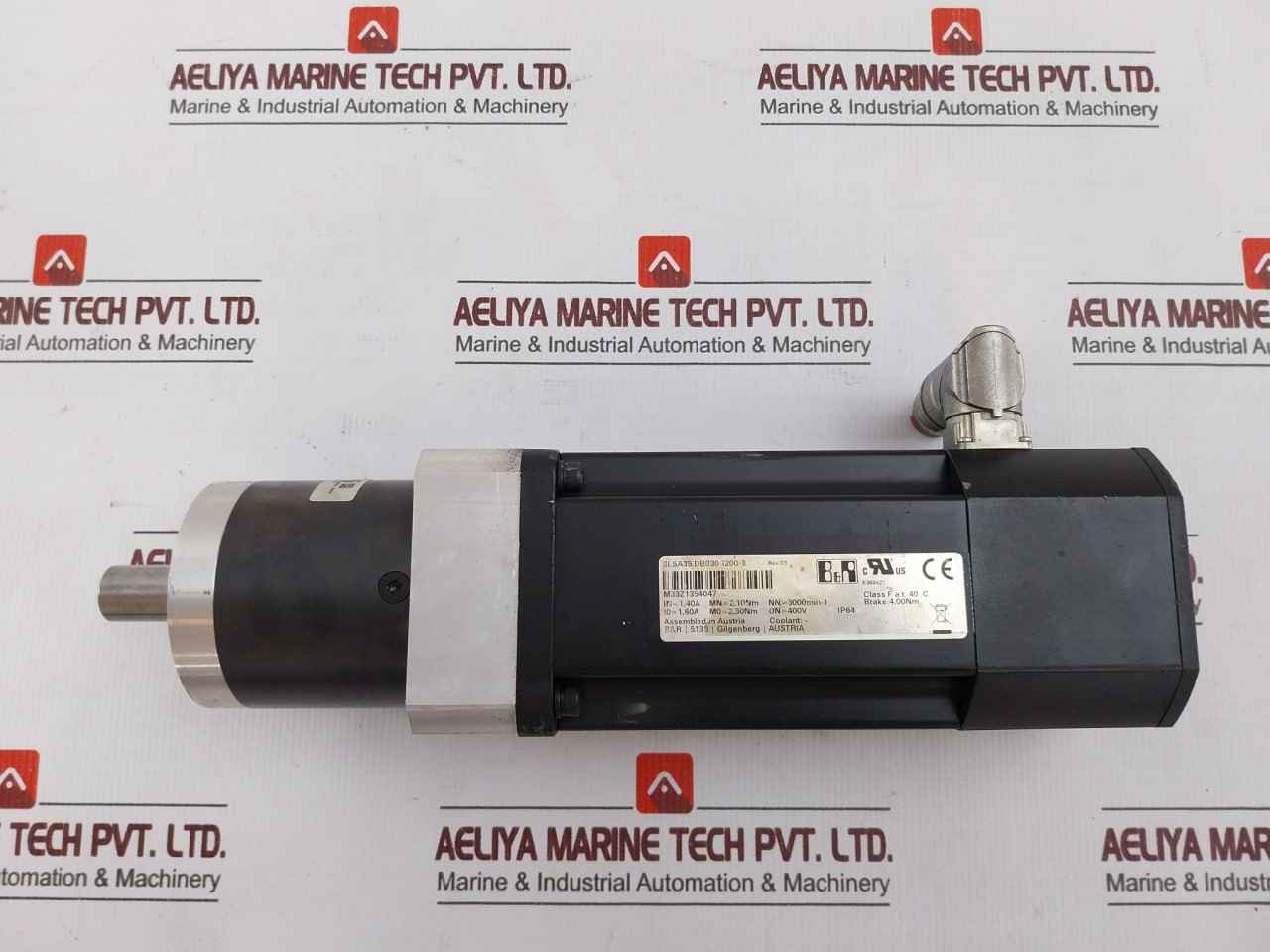 B&R 8Lsa35.Db030S200-3 Synchronous Servo Motor W/ Gearbox Ip64 E360421 Rev.A0