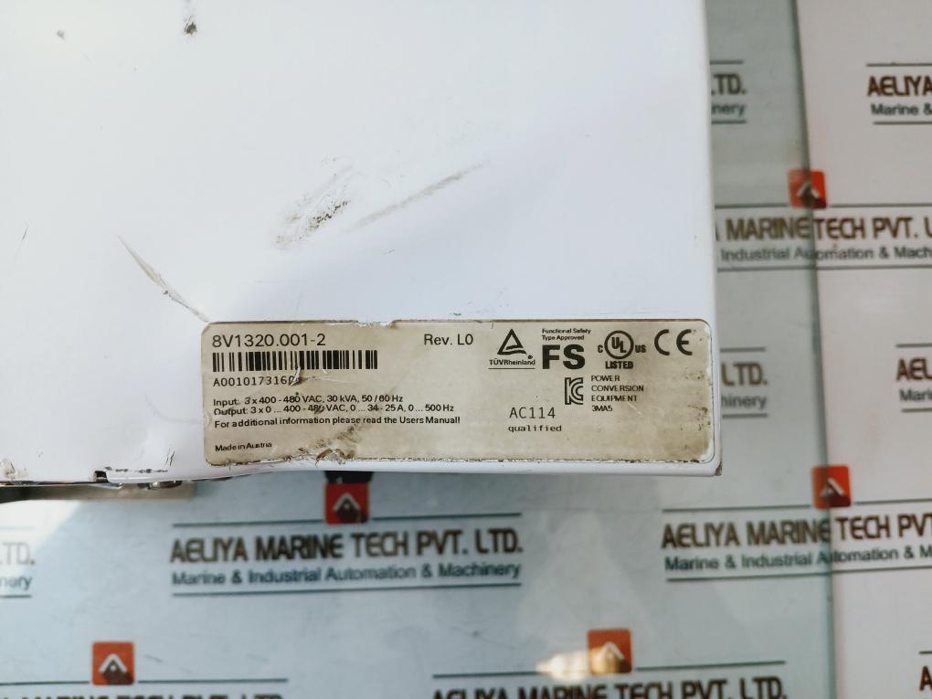 B&R 8V1320.001-2 Servo Drive Acopos 1320 Rev L0 50/60Hz