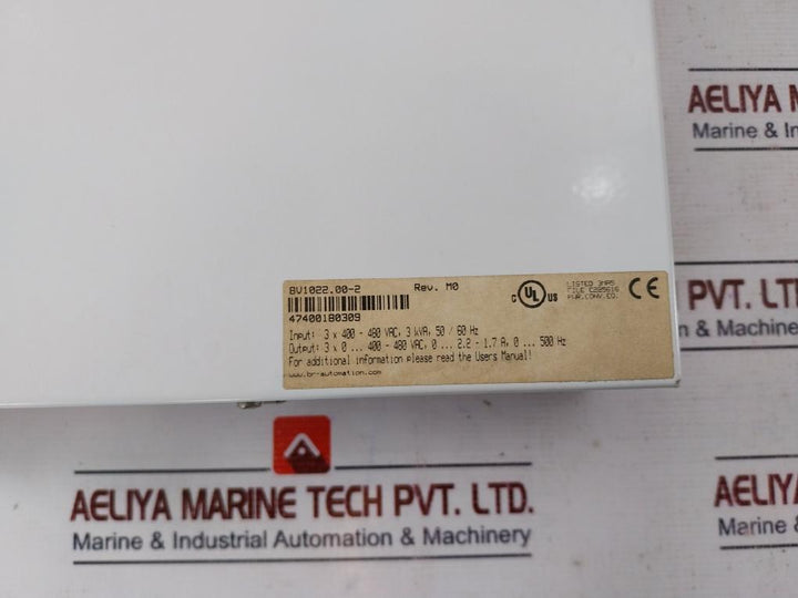 B&r 8v1022.00-2 Integrated Line Filter 400-480 Vac 3 Kva 50/60 Hz Rev M0