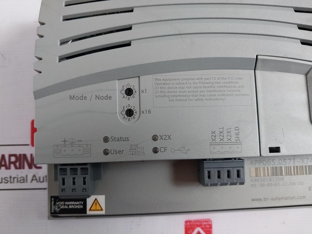 B&r Automation 4pp065.0571-x74 Pp65 Module, Rev. D3 Touch Screen Display