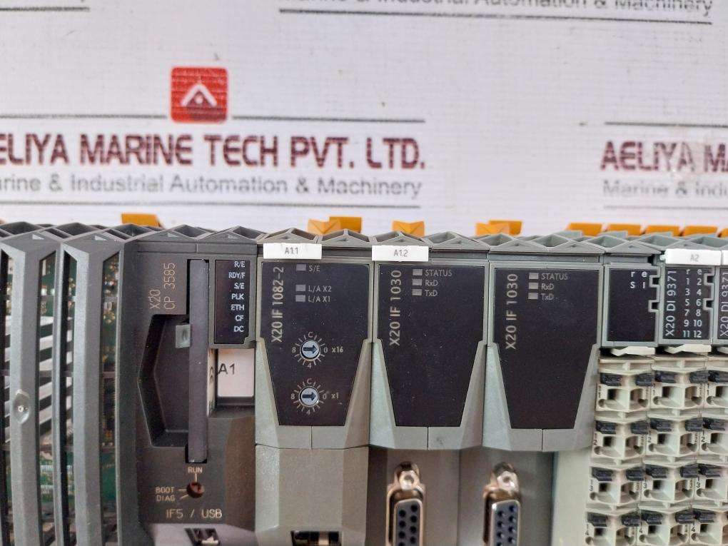 B&R X20CP3585,X20AC0SR1,X20IF1082-2,X20IF1030,X20DI9371,X20AI4622,X20AO2622 Rack